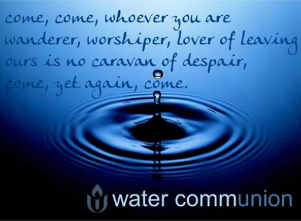 You are currently viewing Water Communion – Welcome Back! (In Person and Online)